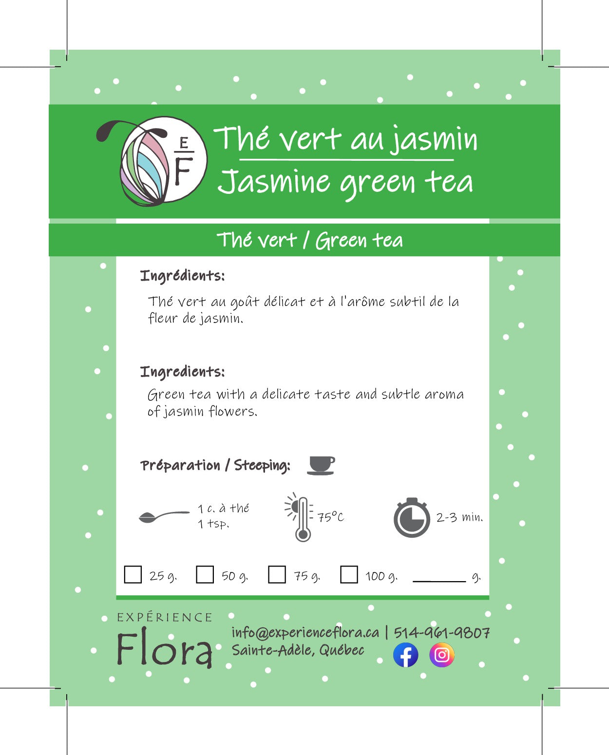 Vert au jasmin